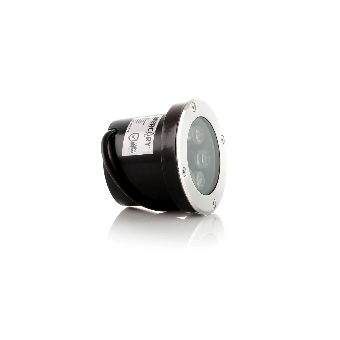 Bala LED Piso 6W Satín Redonda Luz Blanca