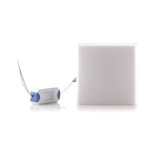 Panel LED Frameless de Sobreponer Cuadrado 18W Luz Blanca