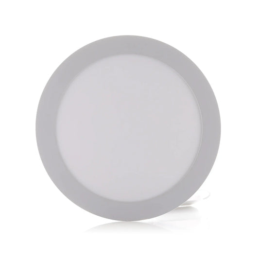 Panel LED Redondo Incrustar 18W 8" Luz Cálida