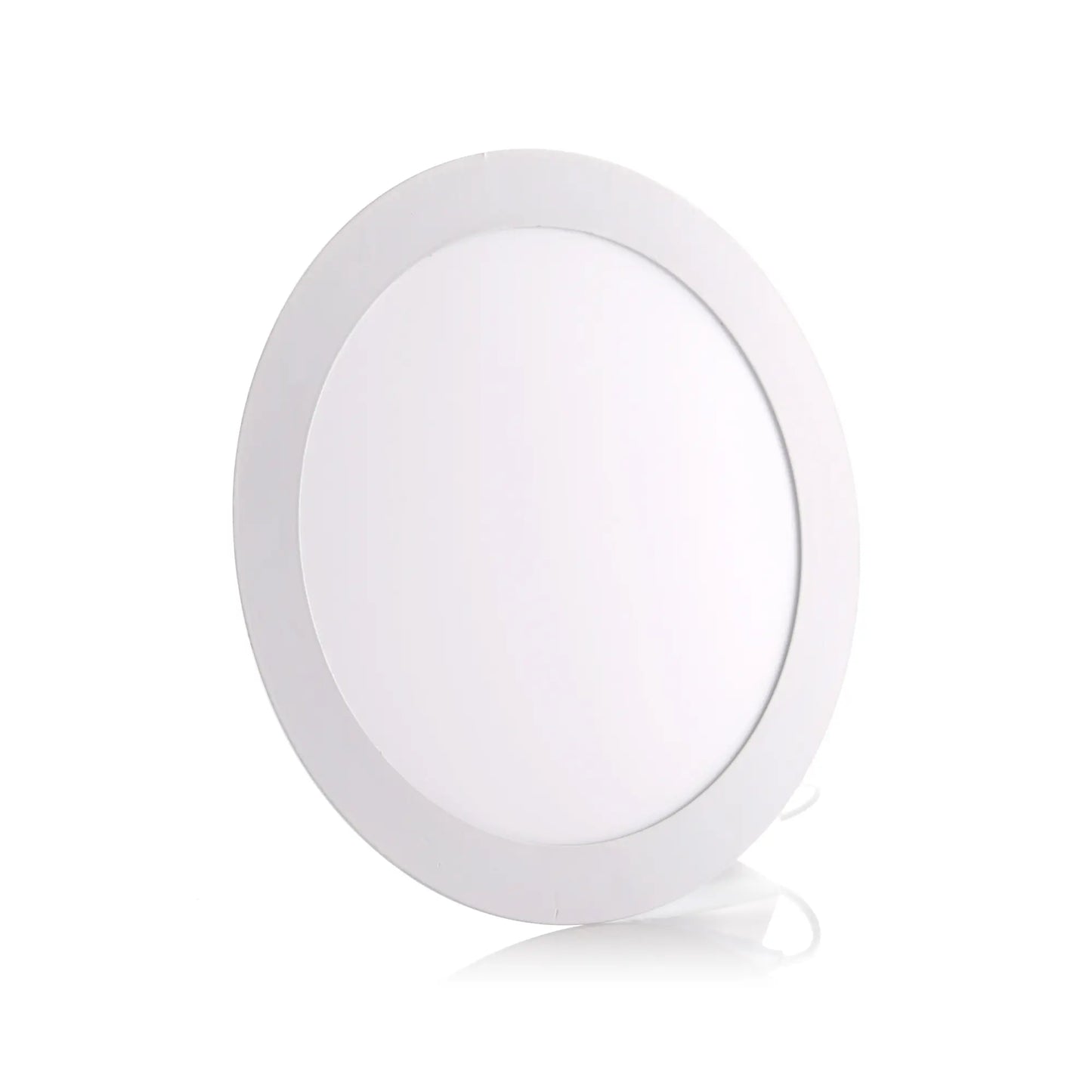 Panel LED Redondo Incrustar 18W 8" Luz Cálida