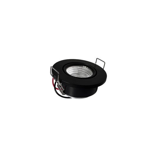 Bala LED Negra 3W Luz Blanca
