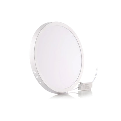 Panel LED Redondo de Sobreponer 24W 10" Luz Blanca