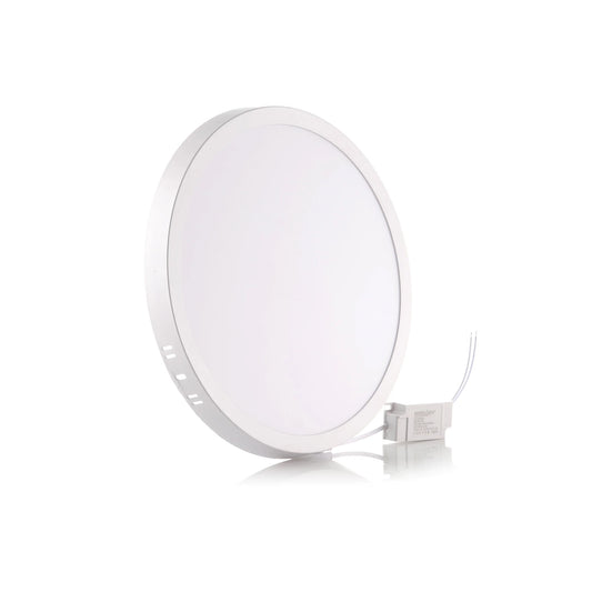 Panel LED Redondo de Sobreponer 24W 10" Luz Blanca