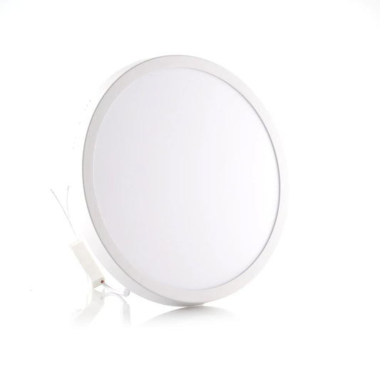 Panel LED Redondo de Sobreponer 12W 6" Luz Cálida