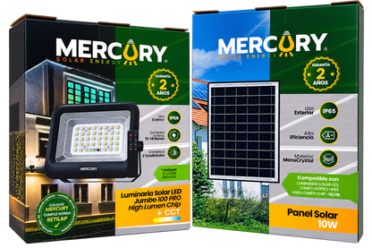 LUMINARIA SOLAR LED MERCURY JUMBO 100 PRO HIGH LUMEN CHIP – CCT