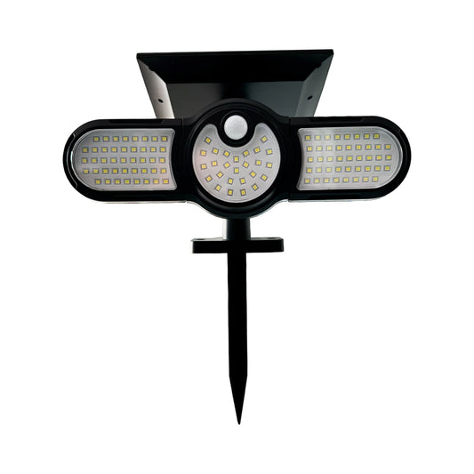 Aplique de Pared Solar LED 2.5W M2 Negro Luz Blanca