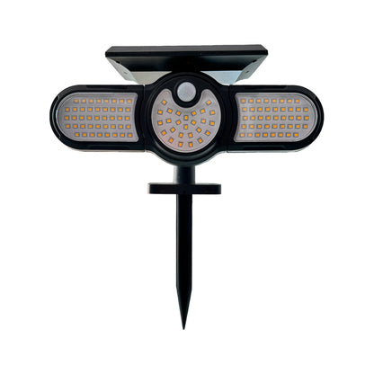 Aplique Pared Solar LED 2.5W M2 Negro con Sensor Luz Cálida