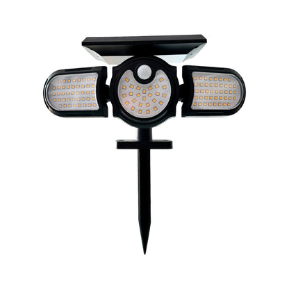 Aplique Pared Solar LED 2.5W M2 Negro con Sensor Luz Cálida