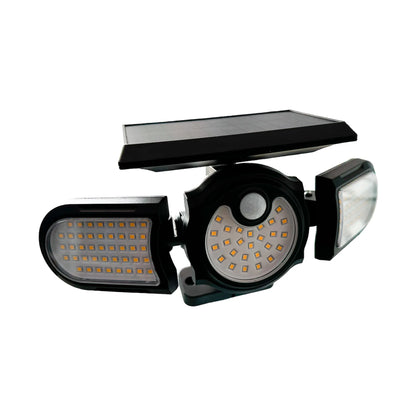 Aplique Pared Solar LED 2.5W M2 Negro con Sensor Luz Cálida