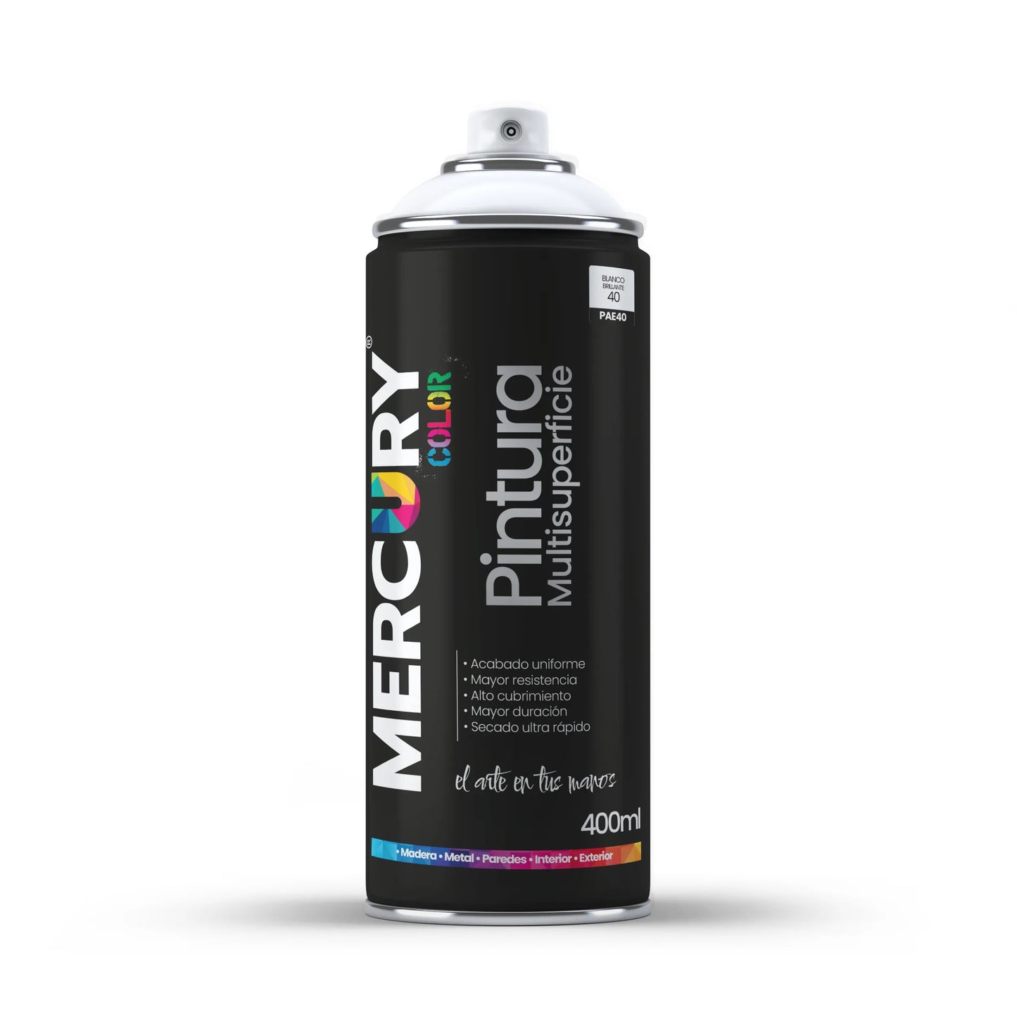 Aerosol Mercury Blanco Brillante 400ML