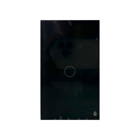 Interruptor Sencillo Smart Home Black Touch Wifi