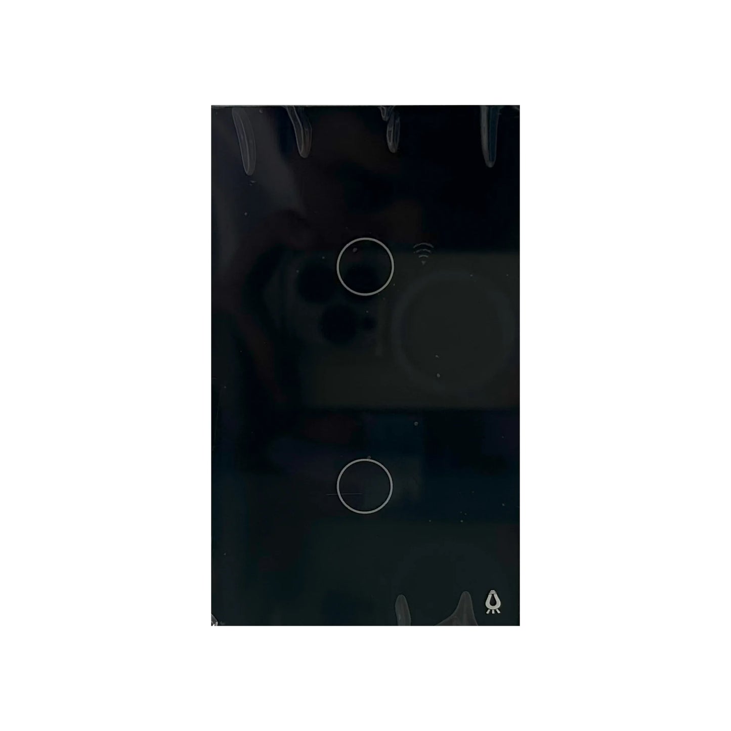 Interruptor Doble Smart Home Black Touch Wifi