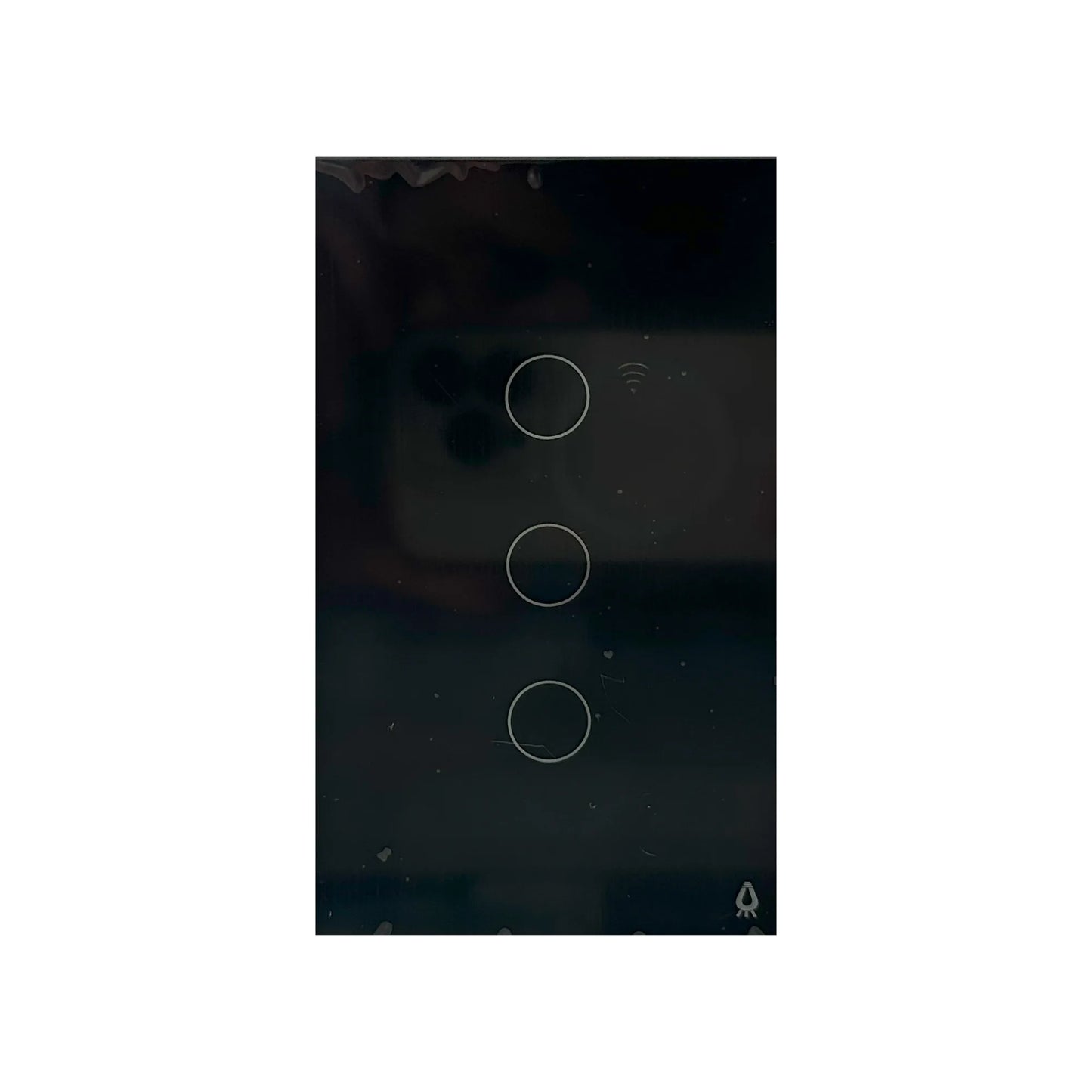 Interruptor Triple Smart Home Black Touch Wifi